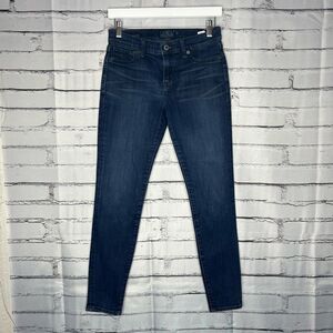 Lucky Brand Brooke Legging Skinny Jeans Sz 4/27 Mid-Rise Stretch Dark Denim